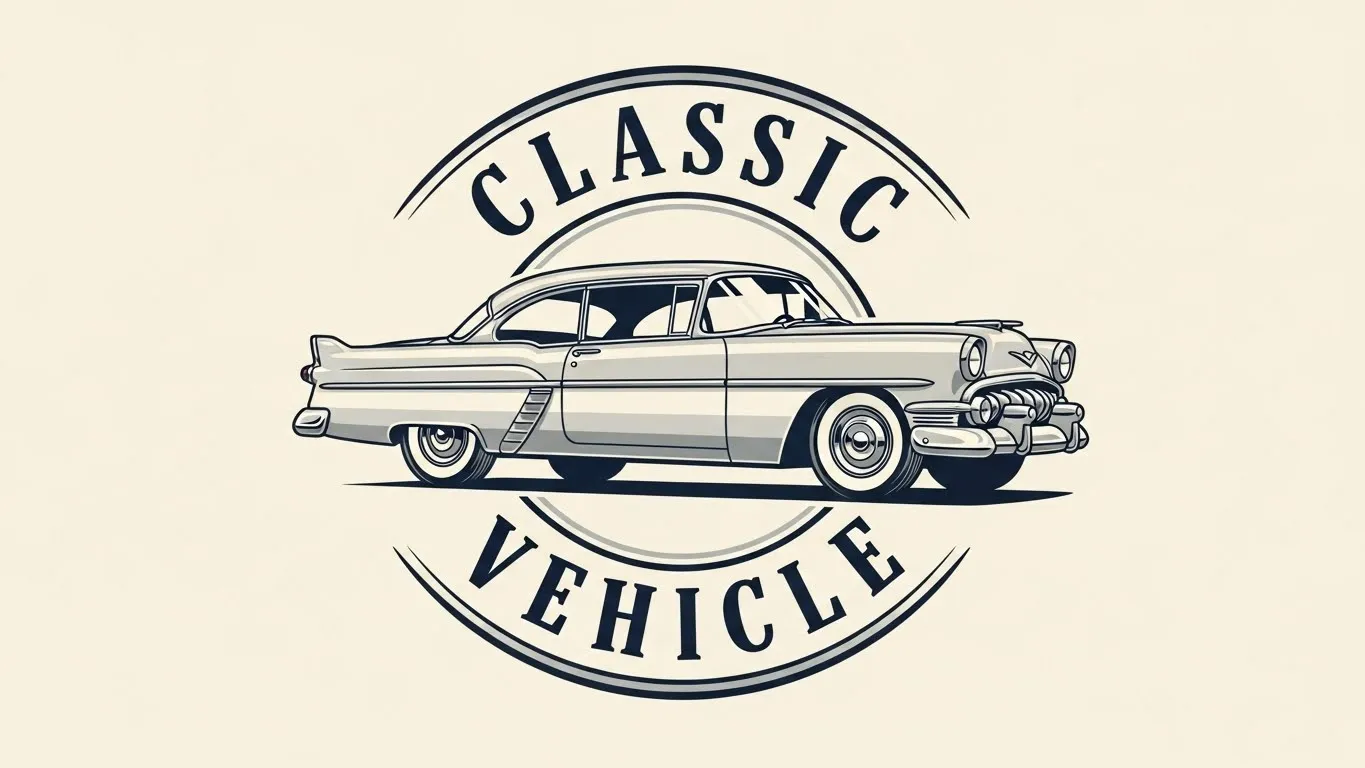 Auto vintage cars logo
